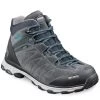 Meindl Asti Lady Mid GTX Damen Comfort Fit Wanderschuhe Anthrazit-türkis